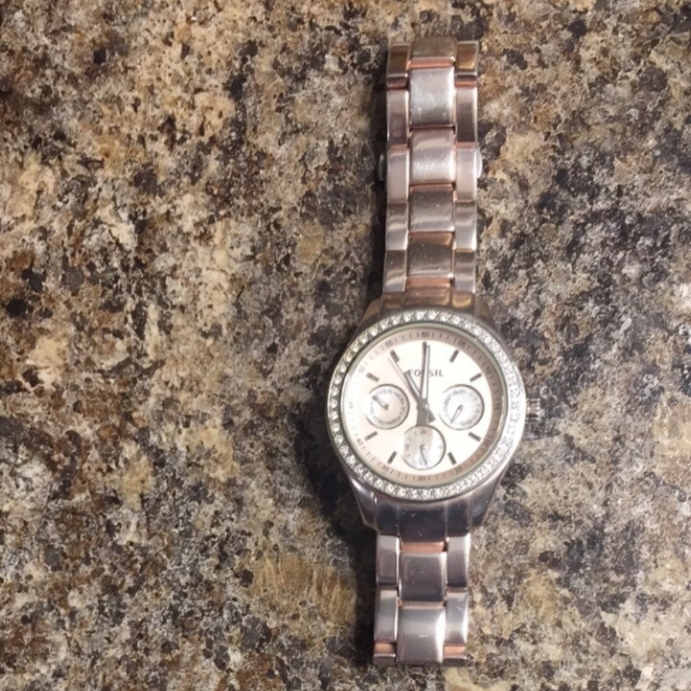 Woman's Rose Gold Fossil Watch